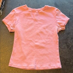 SKIMS Pink Short Sleeve Top